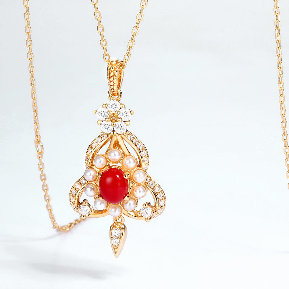 GRACE | STERLING SILVER PEARL NECKLACE