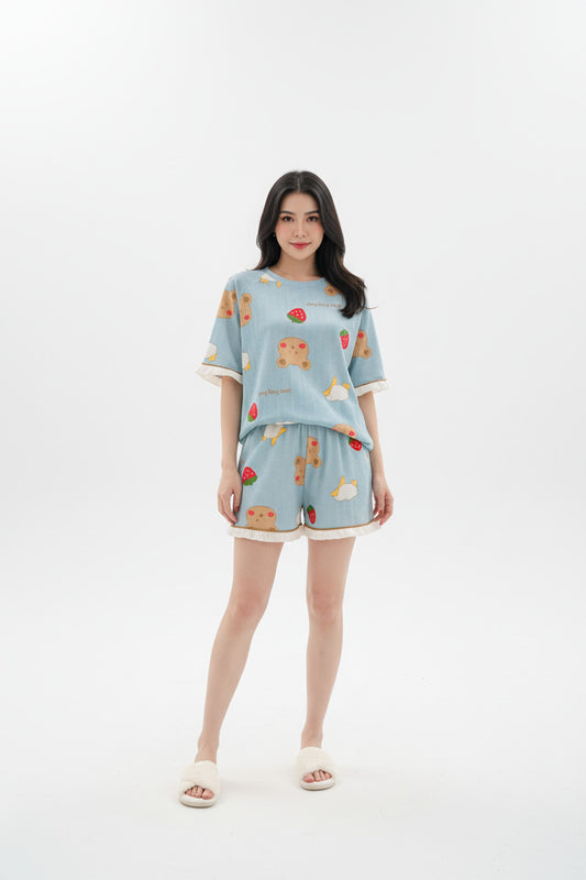 DAISY | SHORT SLEEVE LOUNGE SET