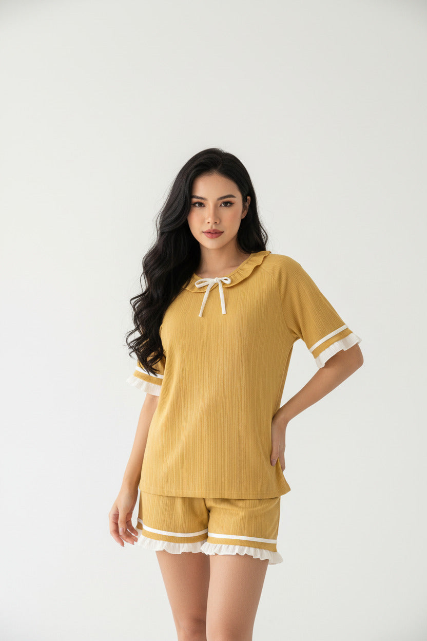 DAISY | SHORT SLEEVE LOUNGE SET