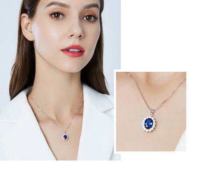 INDIGO | KASHMIR BLUE VELVET PENDANT