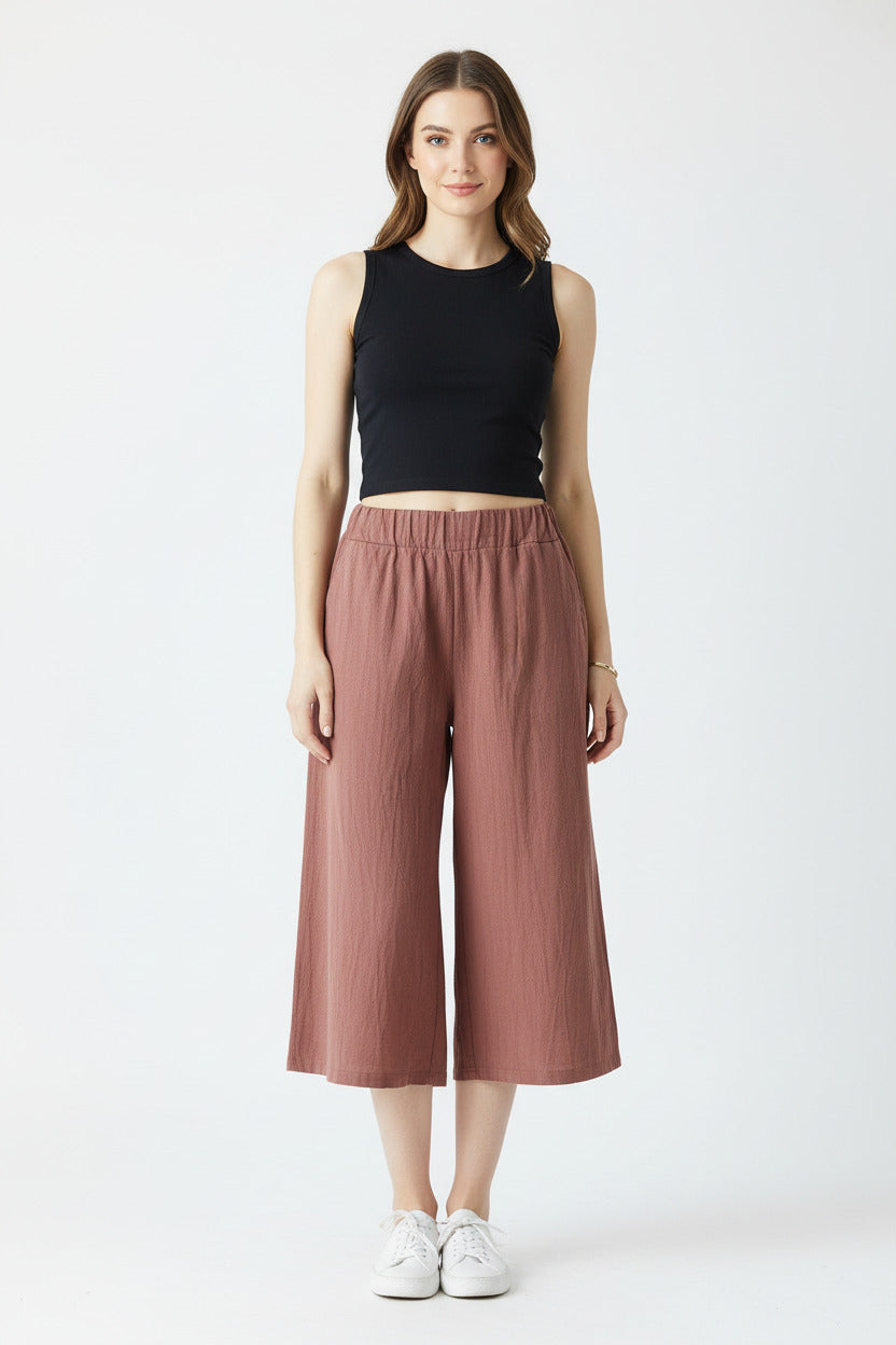 SIMONE | LOOSE RELAXED WIDE-LEG PANTS