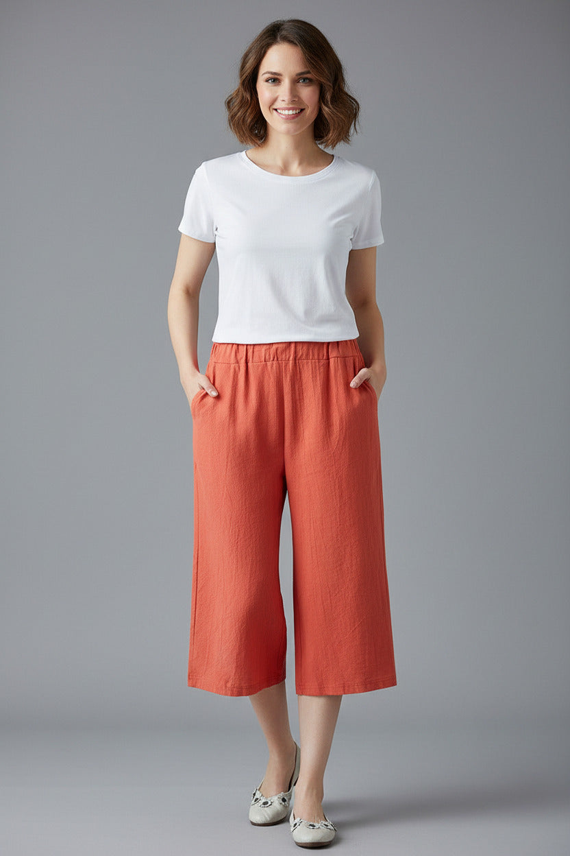 SIMONE | LOOSE RELAXED WIDE-LEG PANTS