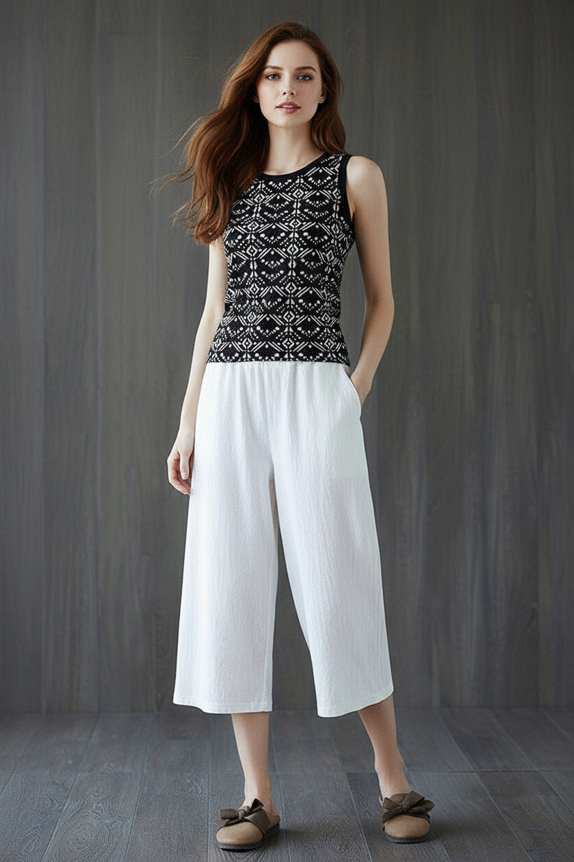 SIMONE | LOOSE RELAXED WIDE-LEG PANTS
