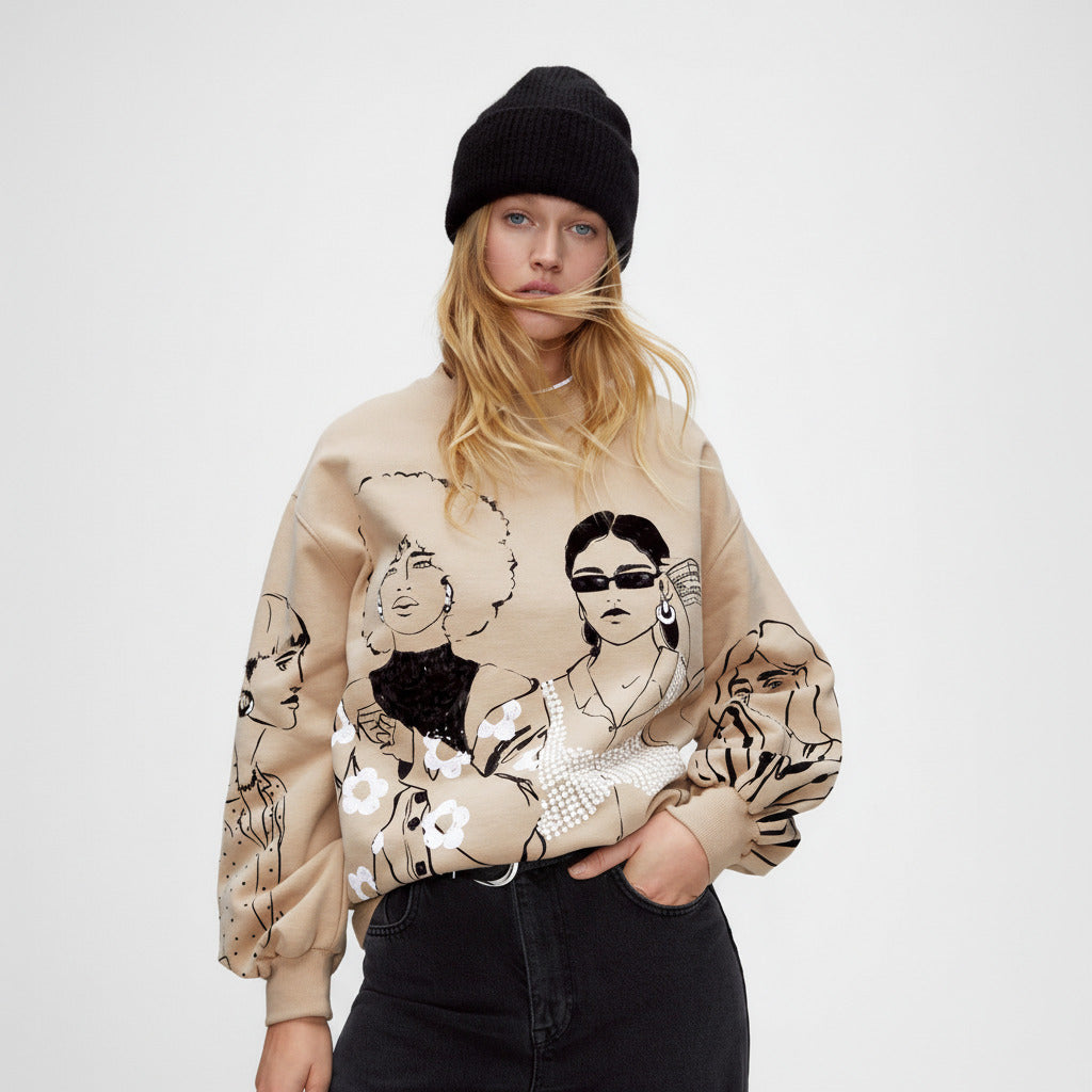 LUNA | RABBIT HAIR TEXTURE LUXE TOP