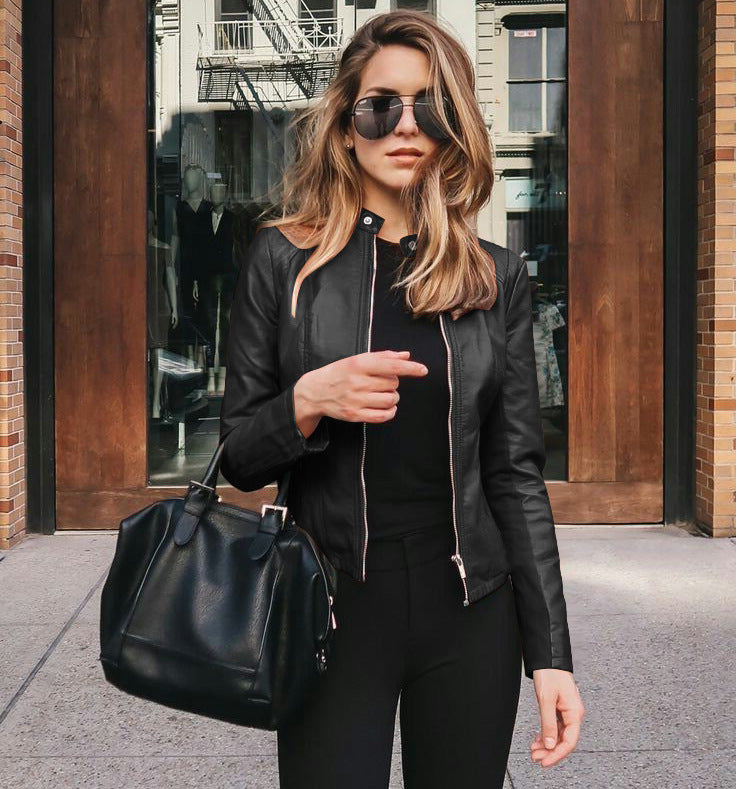 BIANCA | TAILORED VEGAN LEATHER BLAZER