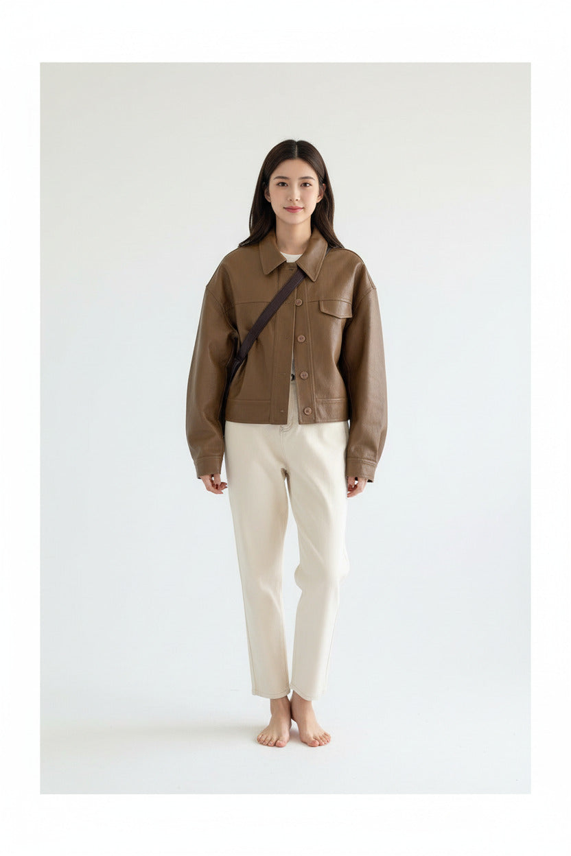 ARIA | LAPEL MOTO SHORT JACKET