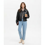 ARIA | LAPEL MOTO SHORT JACKET