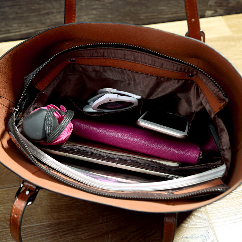 WAX | OIL WAX LEATHER MESSENGER TOTE