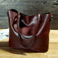 WAX | OIL WAX LEATHER MESSENGER TOTE