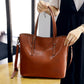 WAX | OIL WAX LEATHER MESSENGER TOTE
