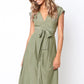 ELODIE | BUTTONED A-LINE MIDI