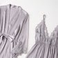 ARIA | LACE TRIM NIGHTGOWN SET
