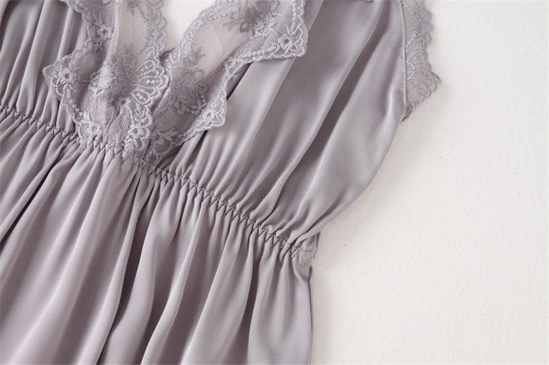 ARIA | LACE TRIM NIGHTGOWN SET