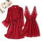 ARIA | LACE TRIM NIGHTGOWN SET