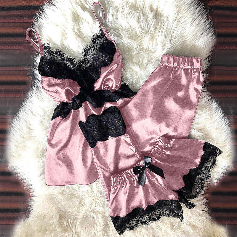 ROXY | BOW LACE THREE-PIECE SET