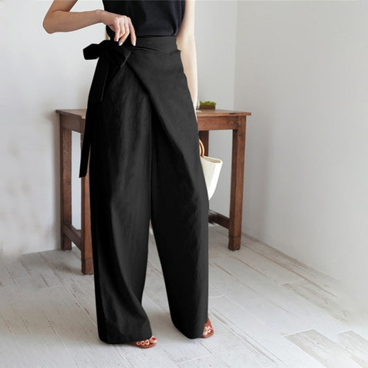 MANON | IRREGULAR WIDE-LEG PANTS