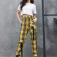 BREA | PLAID CARGO JOGGERS