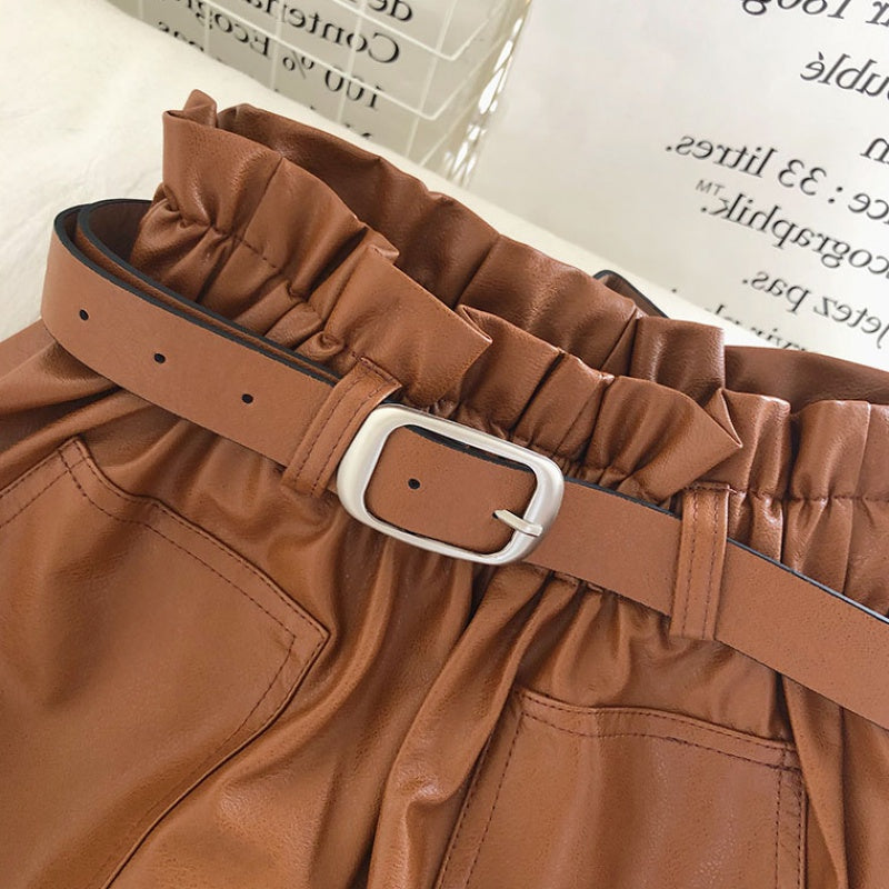 LEXI | PU LEATHER SHORTS