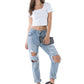 REMI | PLUS-SIZE RIPPED