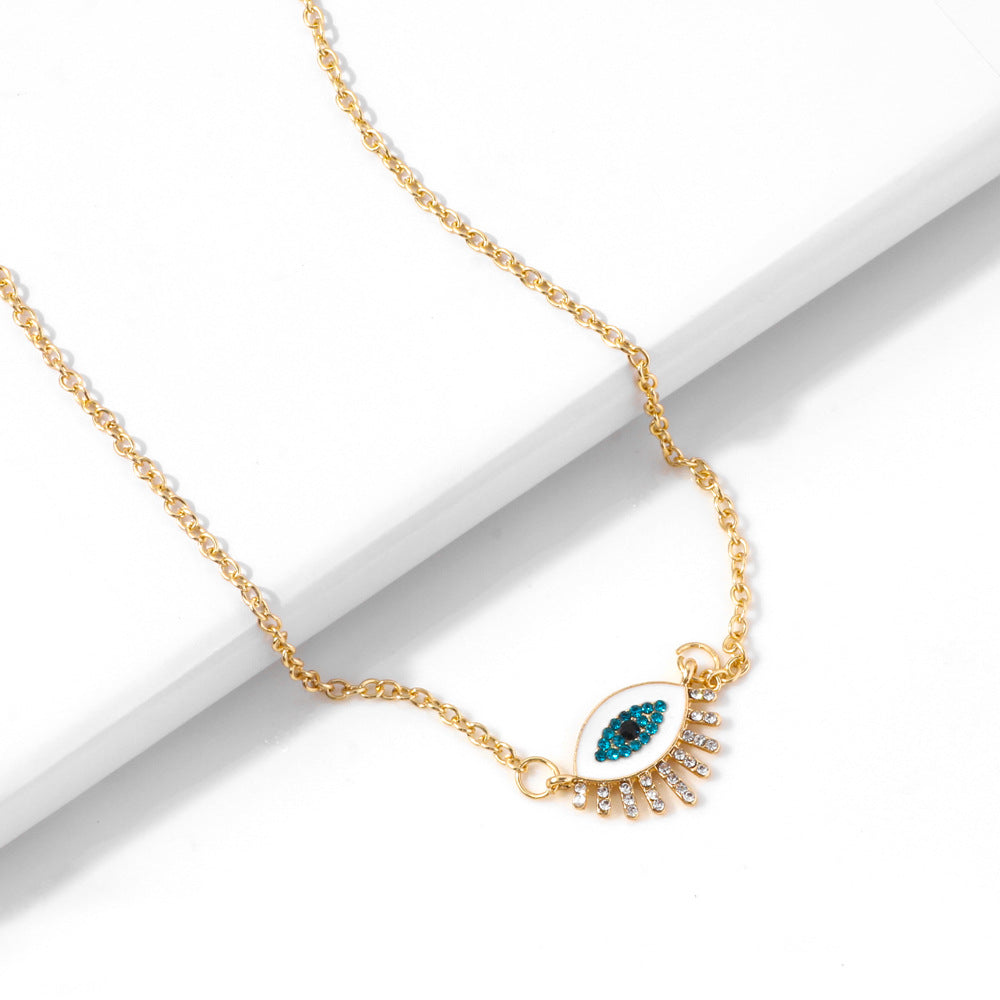 NADIA | EVIL EYE DIAMOND PENDANT