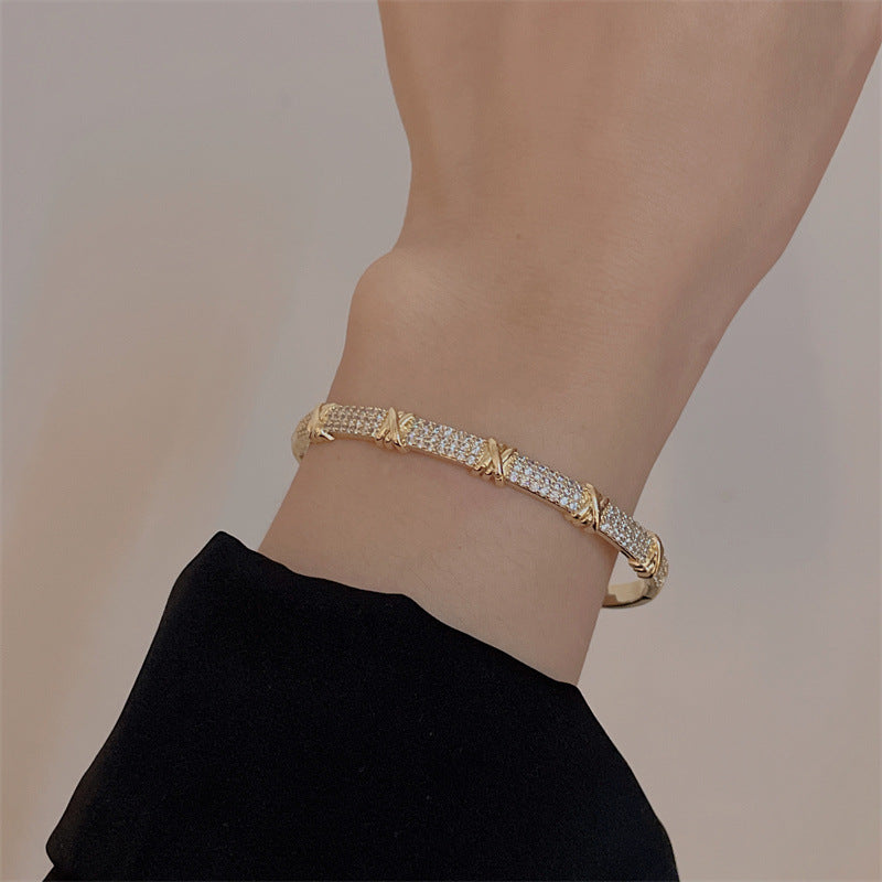 BAMBOO | FULL DIAMOND BAMBOO BRACELET