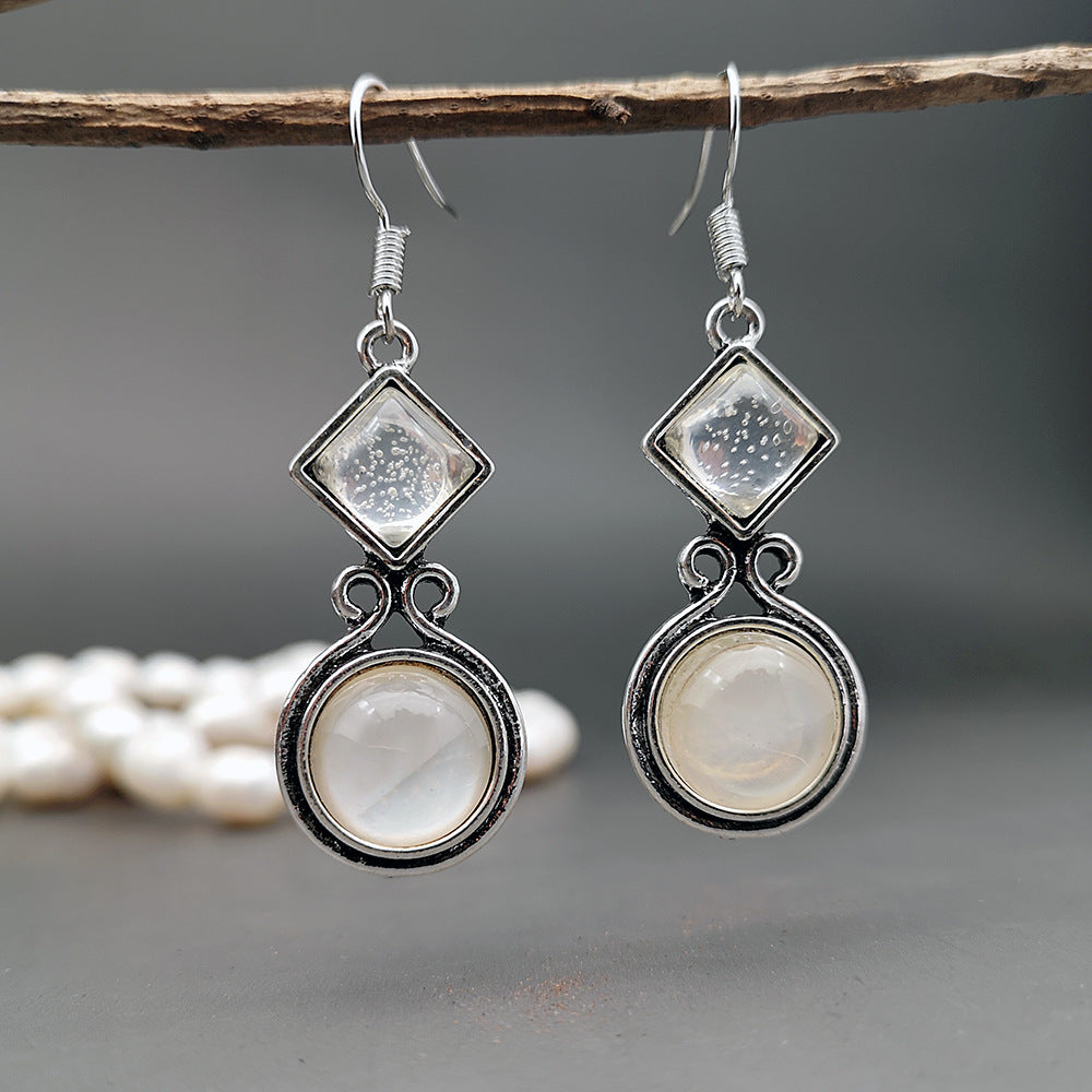 MAYA | SILVER MOONSTONE DROPS