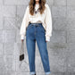 NORA | ELASTIC HAREM DENIM