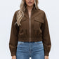 PETRA | CASUAL LEATHER COAT