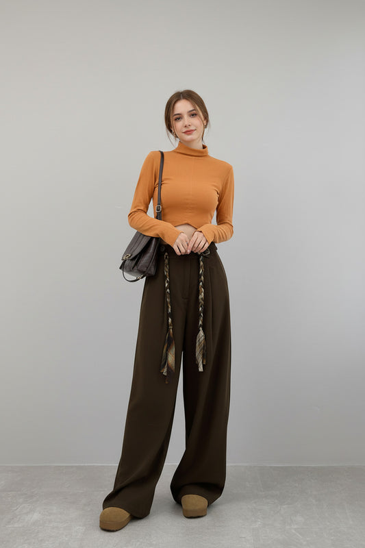 INDIE | HIGH-WAIST DRAPEY PANTS