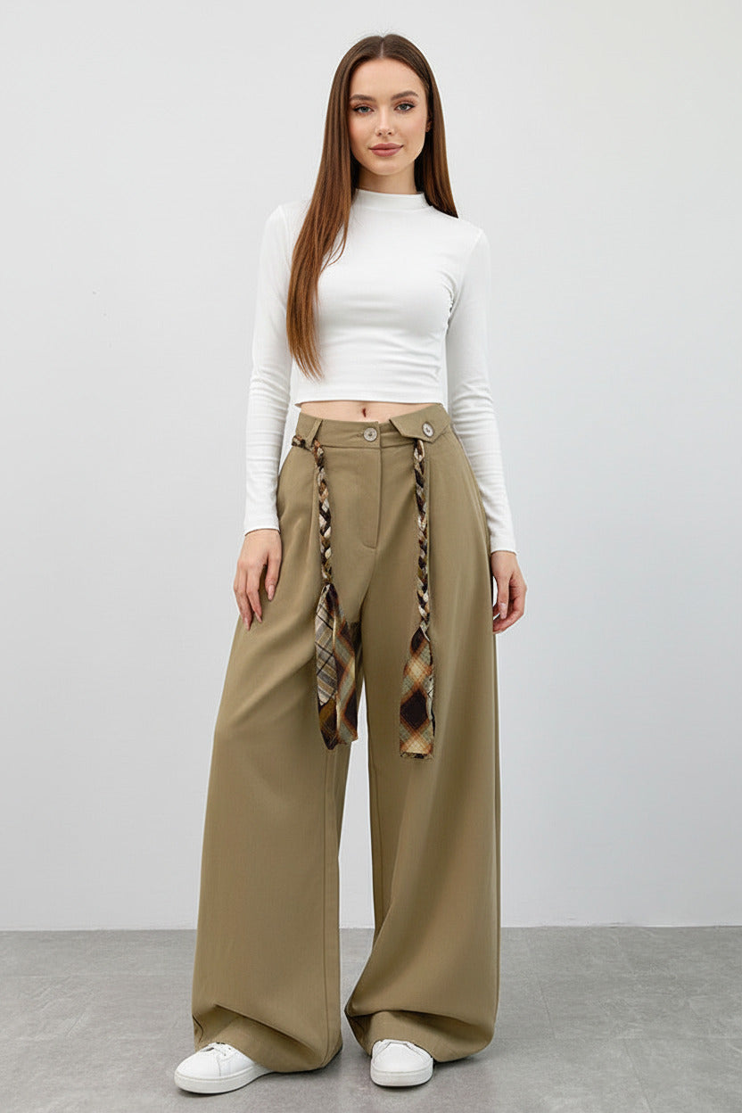INDIE | HIGH-WAIST DRAPEY PANTS