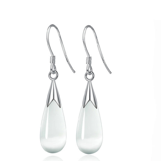 OPAL | SILVER OPAL DROP EARRINGS