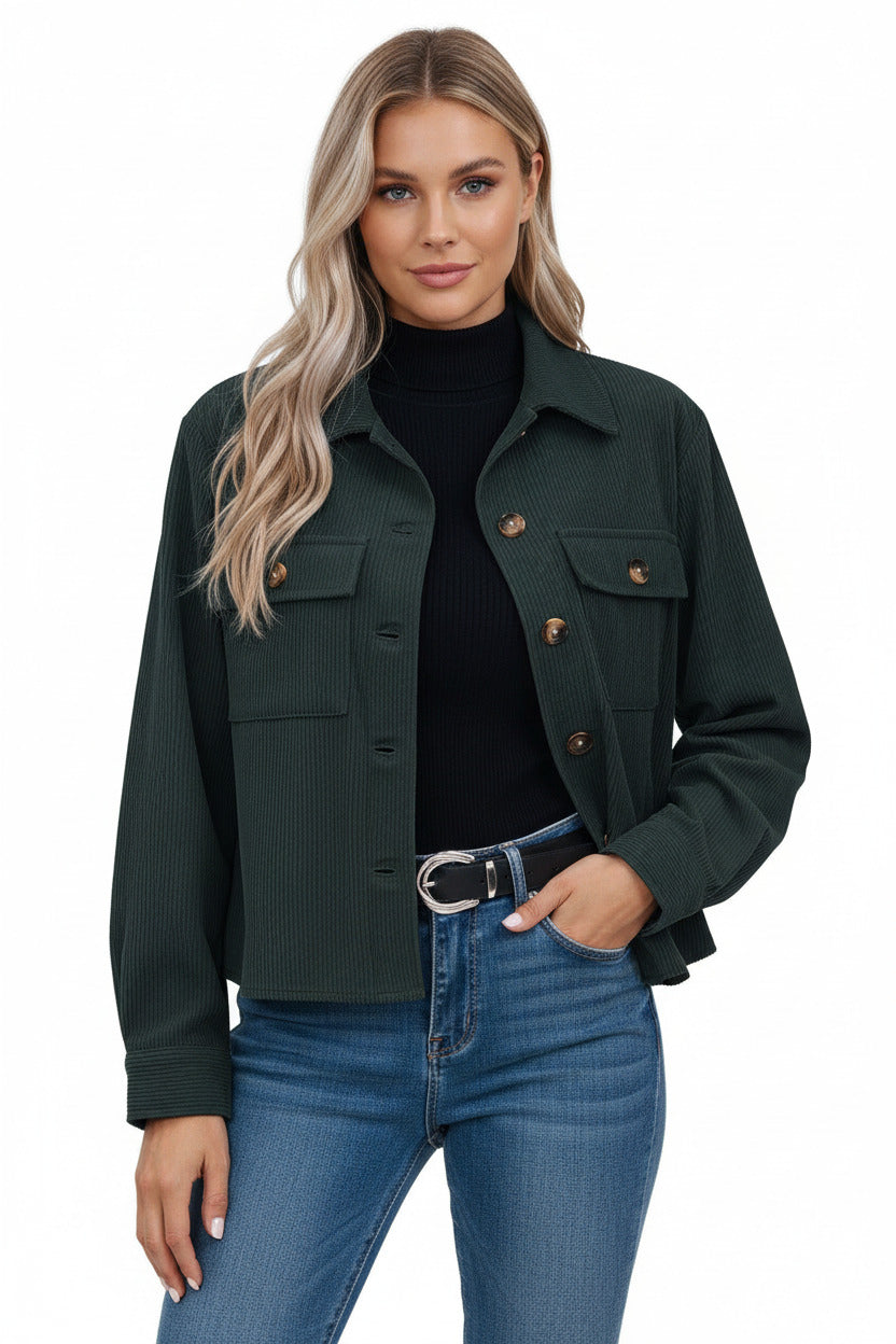 PIPPA | CORDUROY BUTTON JACKET