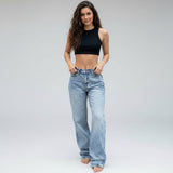 VALENTINA | SLIM-FIT VINTAGE WASH DENIM