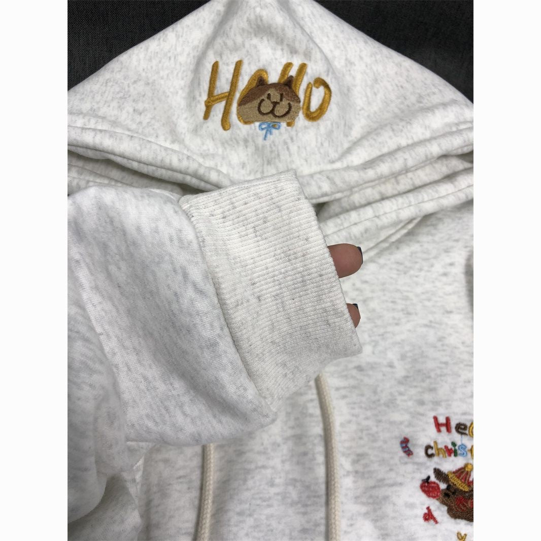VIENNA | DACHSHUND EMBROIDERED LUXE HOODIE