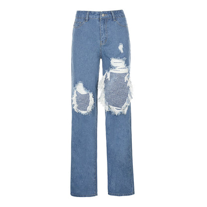 SIENNA | HIGH-WAISTED STRAIGHT LOOSE JEANS