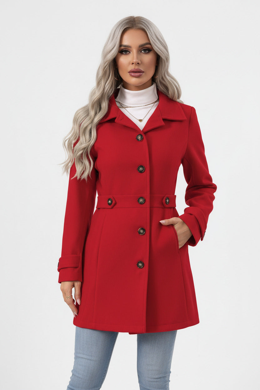 MARGOT | SINGLE BREAST WOOL COAT
