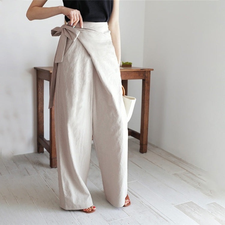 MANON | IRREGULAR WIDE-LEG PANTS