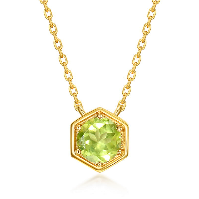 CLARA | BIRTHSTONE GOLD PENDANT
