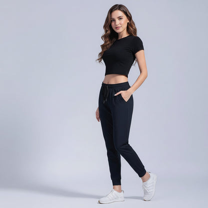 GAIA | TIED-FOOT SWEATPANTS