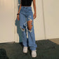 SIENNA | HIGH-WAISTED STRAIGHT LOOSE JEANS