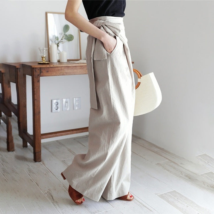 MANON | IRREGULAR WIDE-LEG PANTS