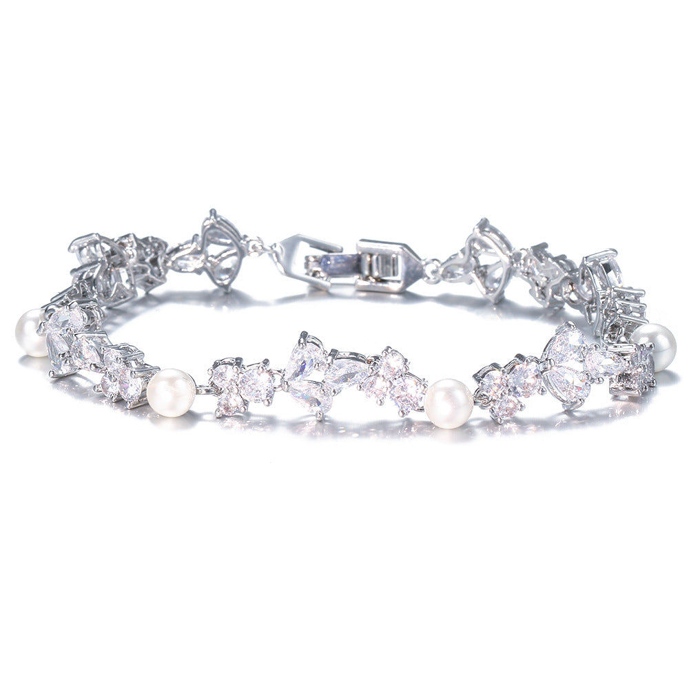 EURO | PEARL ZIRCON LUXURY BRACELET