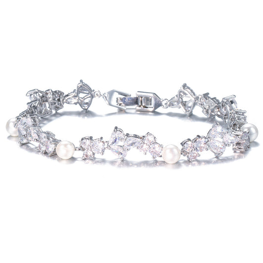 EURO | PEARL ZIRCON LUXURY BRACELET