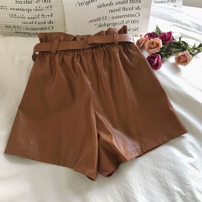 LEXI | PU LEATHER SHORTS