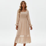 AMÉLIE | SMOCKED BOHO MIDI DRESS
