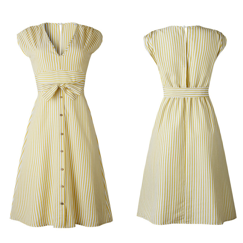 ELODIE | BUTTONED A-LINE MIDI