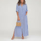 MARINA | VERTICAL STRIPE SHIRT DRESS