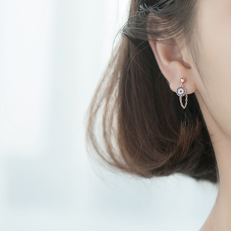 BLUE | DEVIL EYE BLUE DIAMOND STUDS