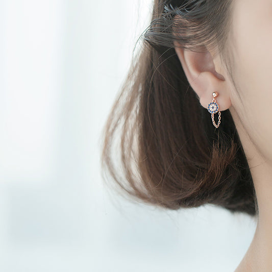 BLUE | DEVIL EYE BLUE DIAMOND STUDS