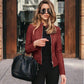 BIANCA | TAILORED VEGAN LEATHER BLAZER